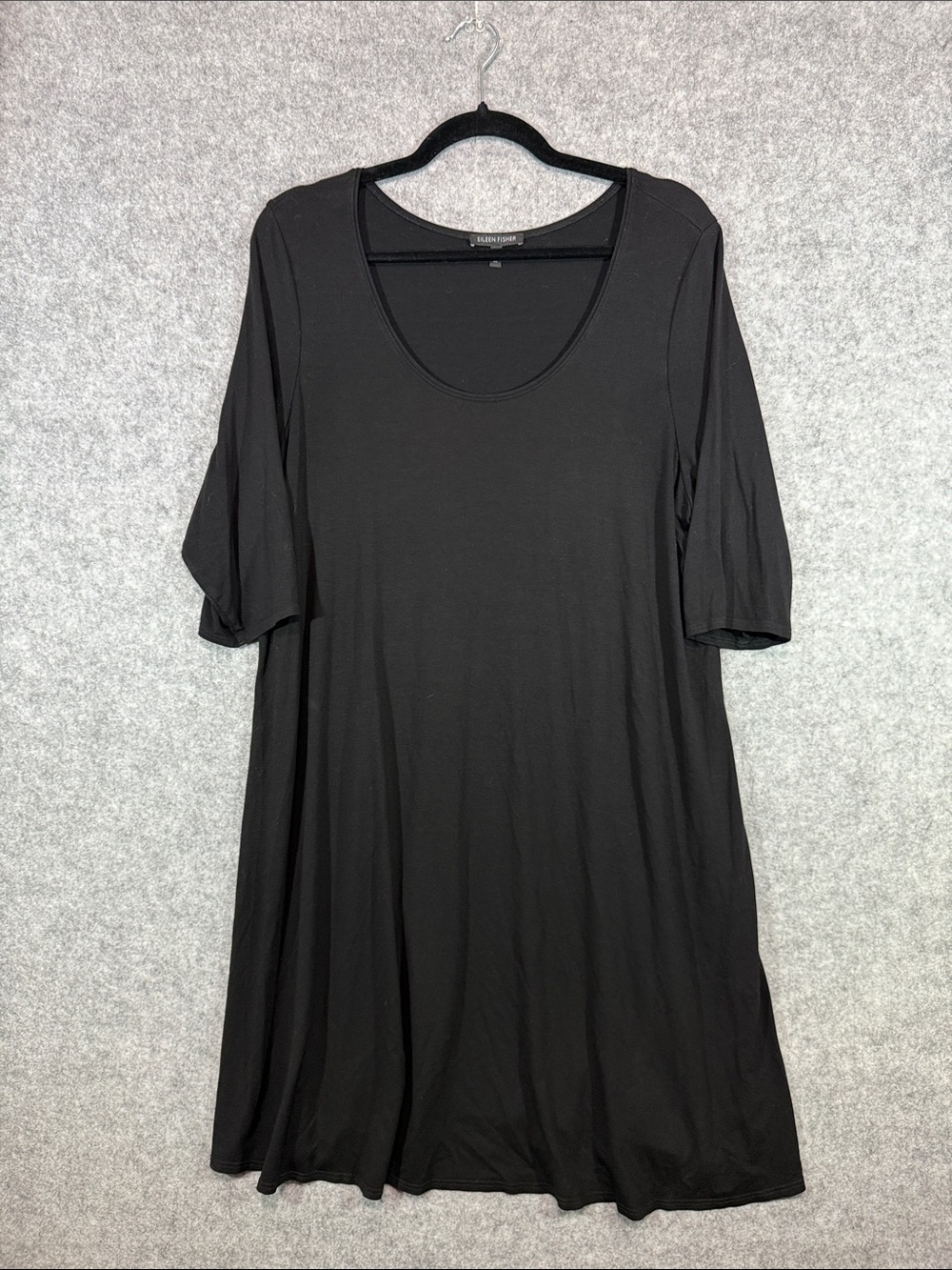 Eileen Fisher Dress - Women's XL - Black Tunic Classic Chic Casual Office Work